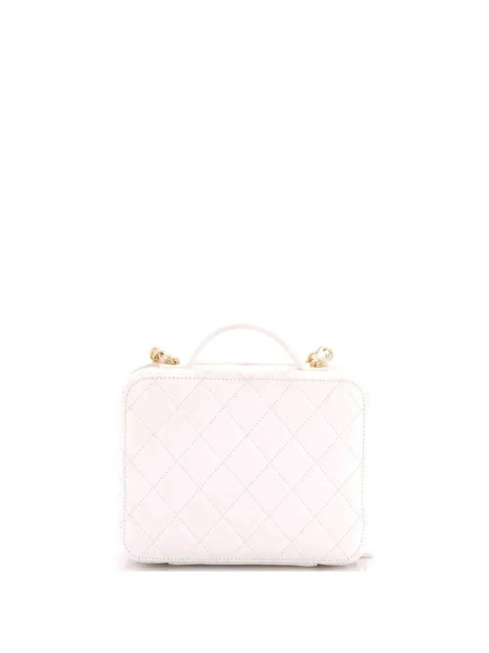 Chanel Golden Plate Vanity Case Quilted #327265C47B